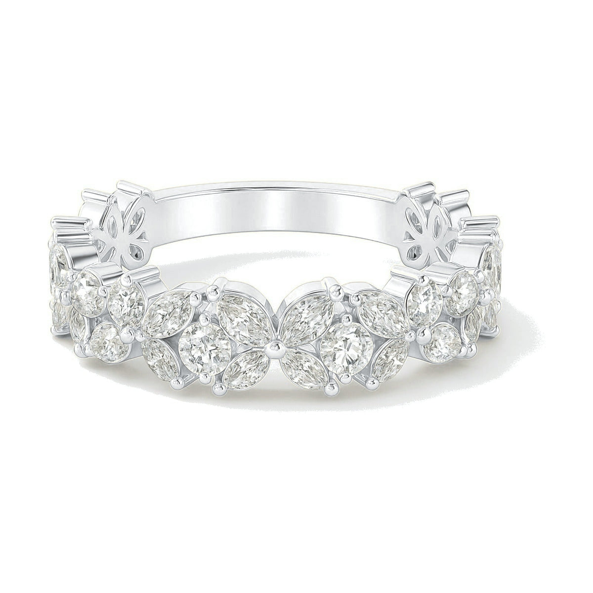 Chiara ring in 14K white gold with a lab-grown diamond