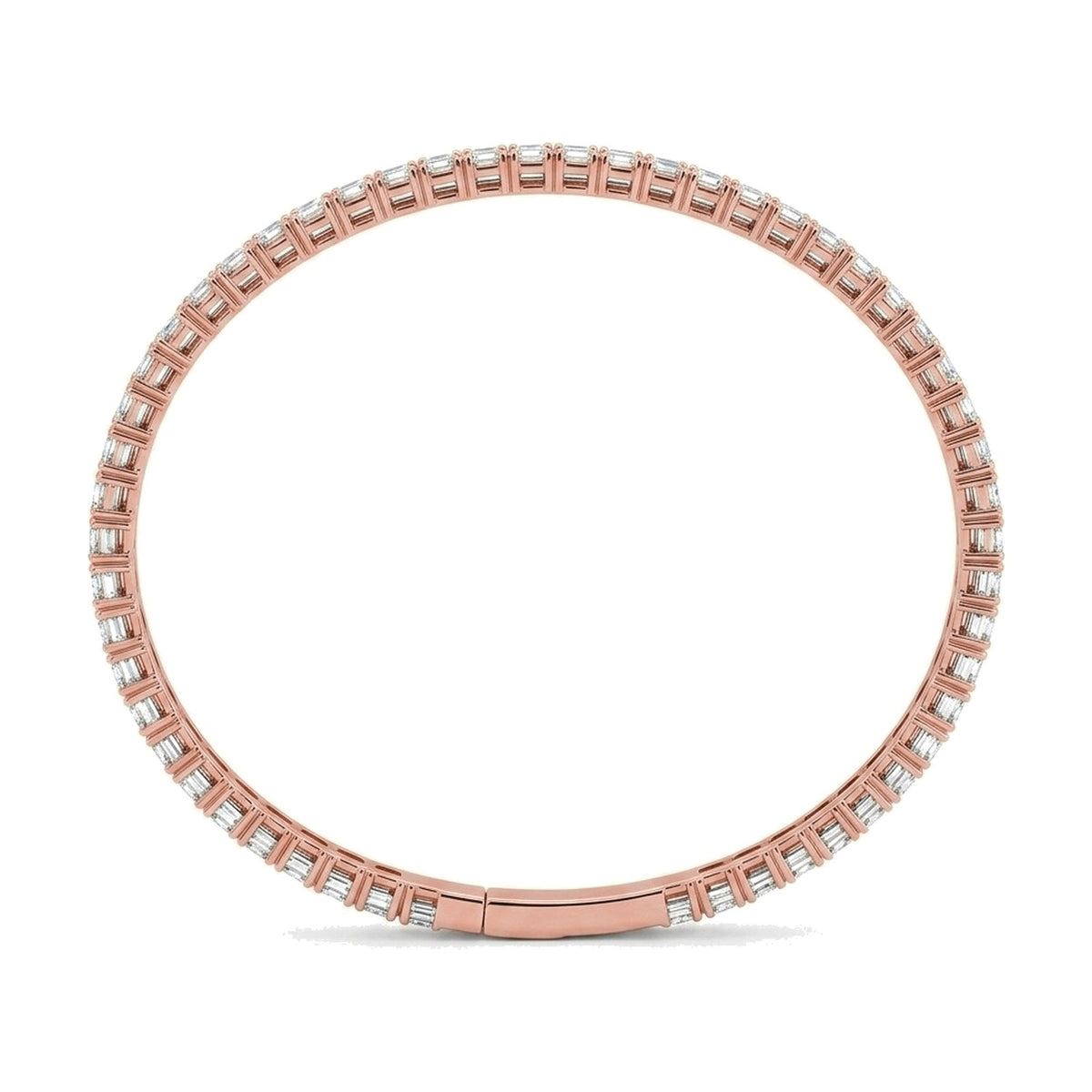 Louise bracelet in 14K rose gold with a lab-grown diamond