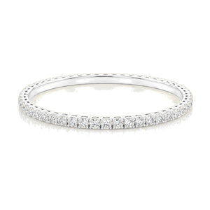 Louise bracelet in 14K white gold with a lab-grown diamond