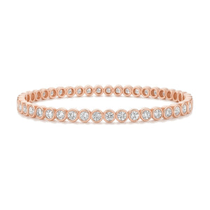 Pauline bracelet in 14K rose gold with a lab-grown diamond