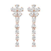 Leila earrings in 14K gold with a lab-grown diamond