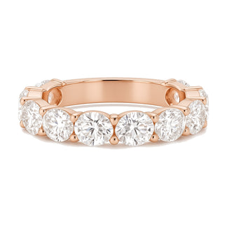 Celeste ring in 14K rose gold with an oval-cut lab-grown diamond
