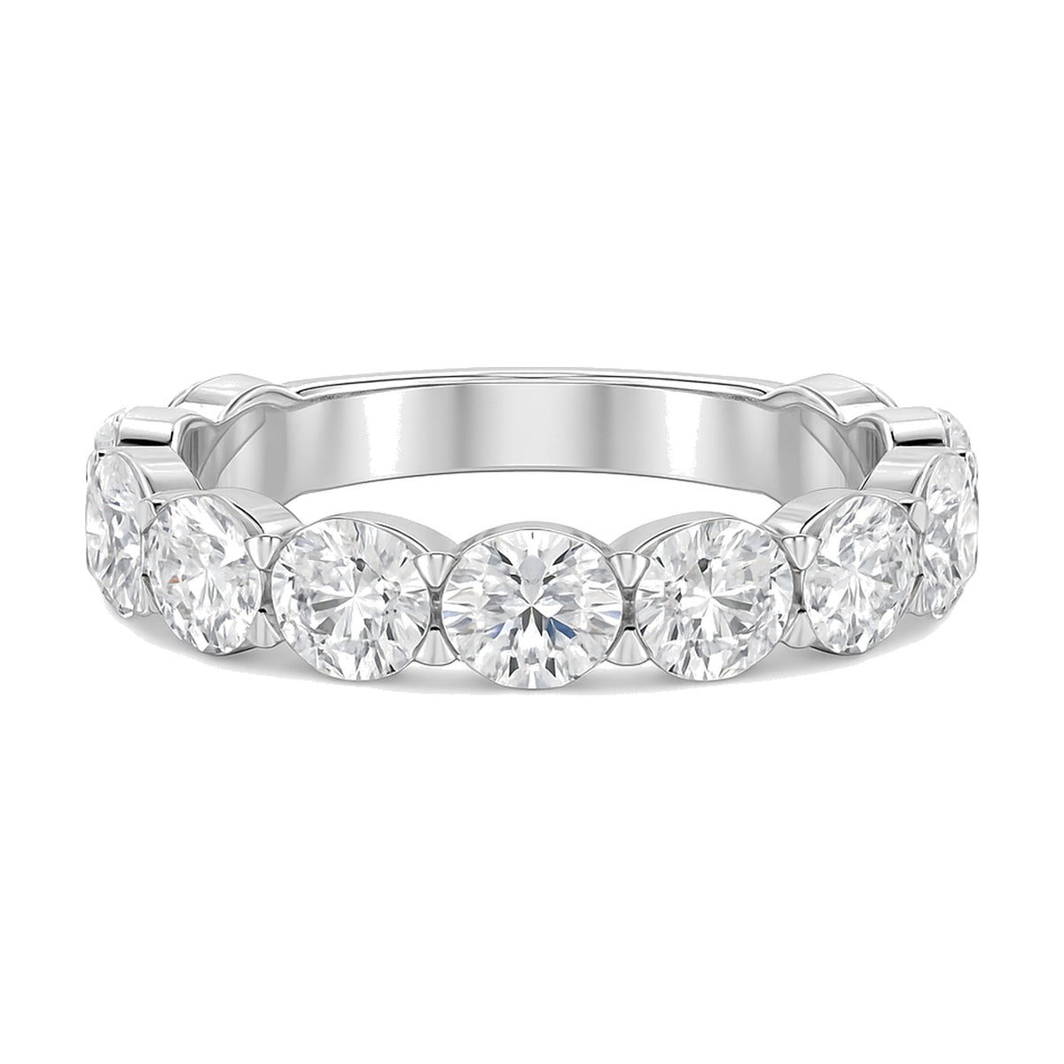 Celeste ring in 14K white gold with an oval-cut lab-grown diamond