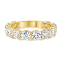 Celeste ring in 14K yellow gold with an oval-cut lab-grown diamond