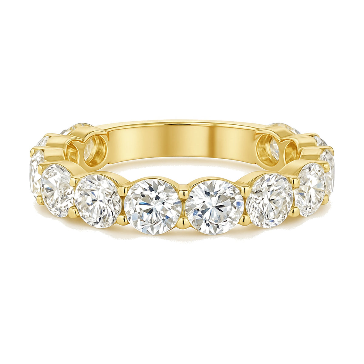 Celeste ring in 14K yellow gold with an oval-cut lab-grown diamond