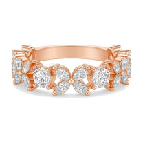 Chiara ring in 14K rose gold with a lab-grown diamond