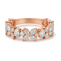 Chiara ring in 14K rose gold with a lab-grown diamond