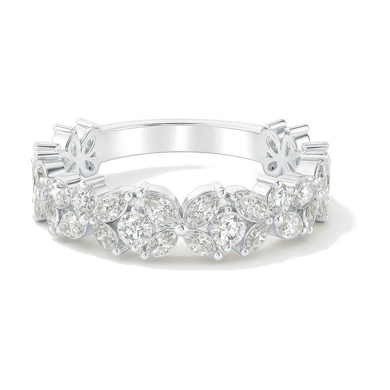 Chiara ring in 14K white gold with a lab-grown diamond
