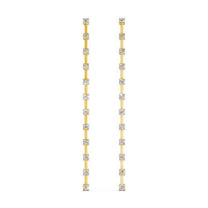 Gia earrings in 14K yellow gold with a lab-grown diamond