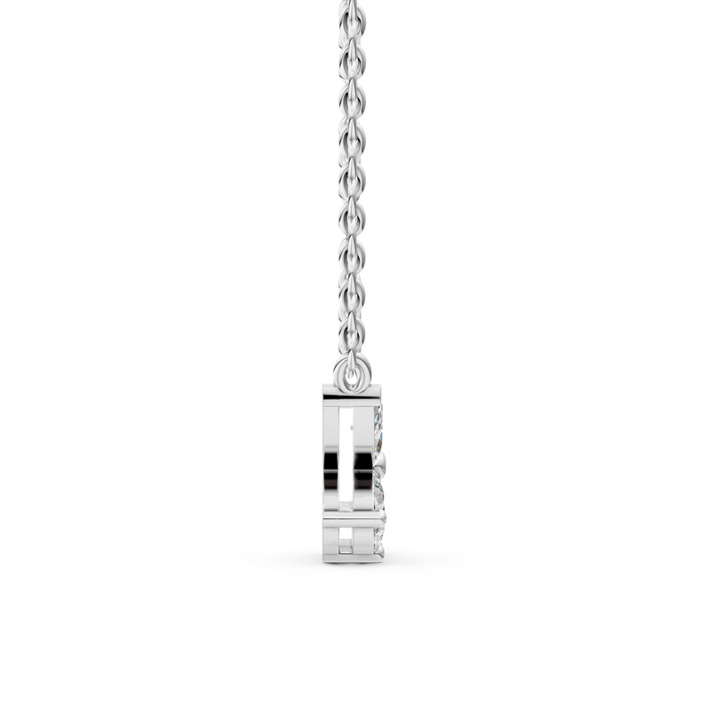 Livia pendant in 14K white gold with a lab-grown diamond