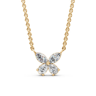 Livia pendant in 14K yellow gold with a lab-grown diamond