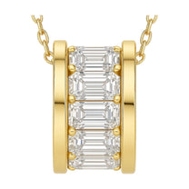 Lydia pendant in 14K yellow gold with a lab-grown diamond