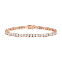 Neve bracelet in 14K rose gold with a lab-grown diamond