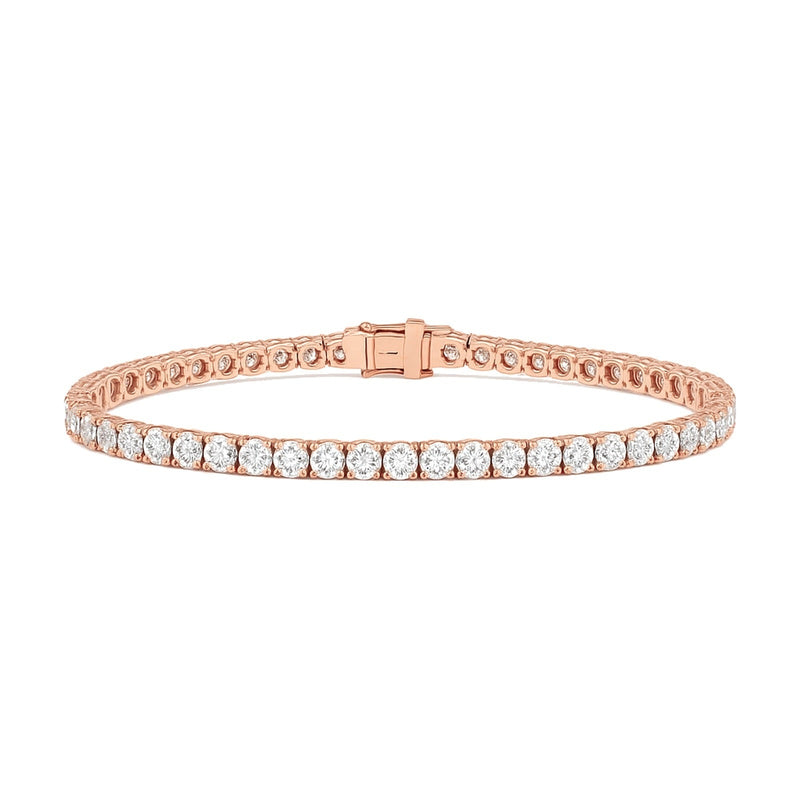 Neve bracelet in 14K rose gold with a lab-grown diamond