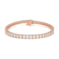 Neve bracelet in 14K rose gold with a lab-grown diamond