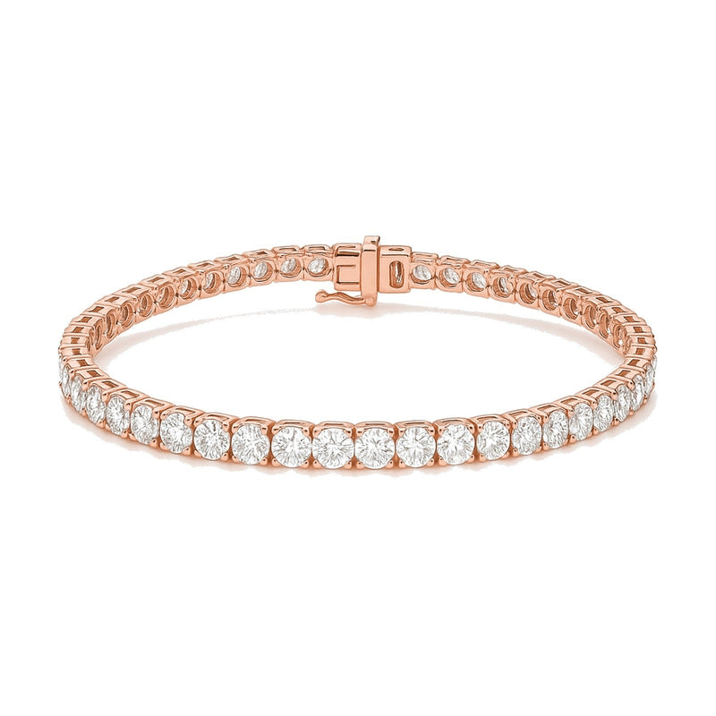 Neve bracelet in 14K rose gold with a lab-grown diamond