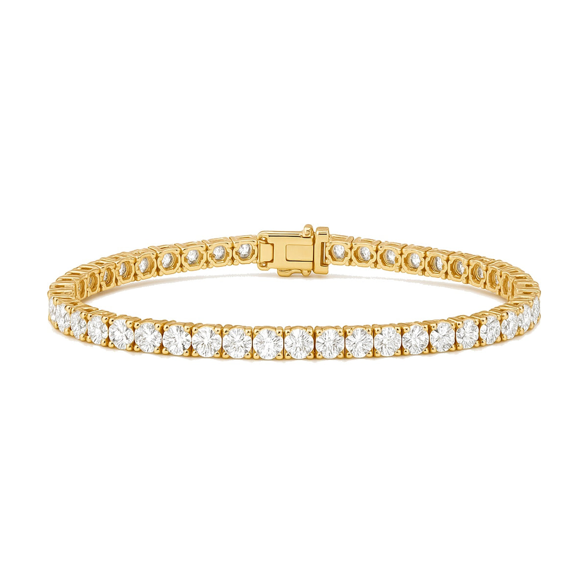 Neve bracelet in 14K yellow gold with a lab-grown diamond