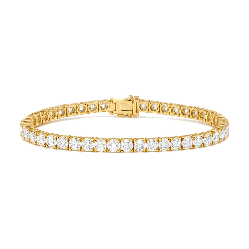 Neve bracelet in 14K yellow gold with a lab-grown diamond