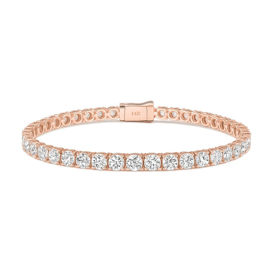 Nicole bracelet in 14K rose gold with a lab-grown diamond