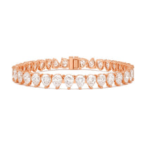 Olivia bracelet in 14K rose gold with a lab-grown diamond