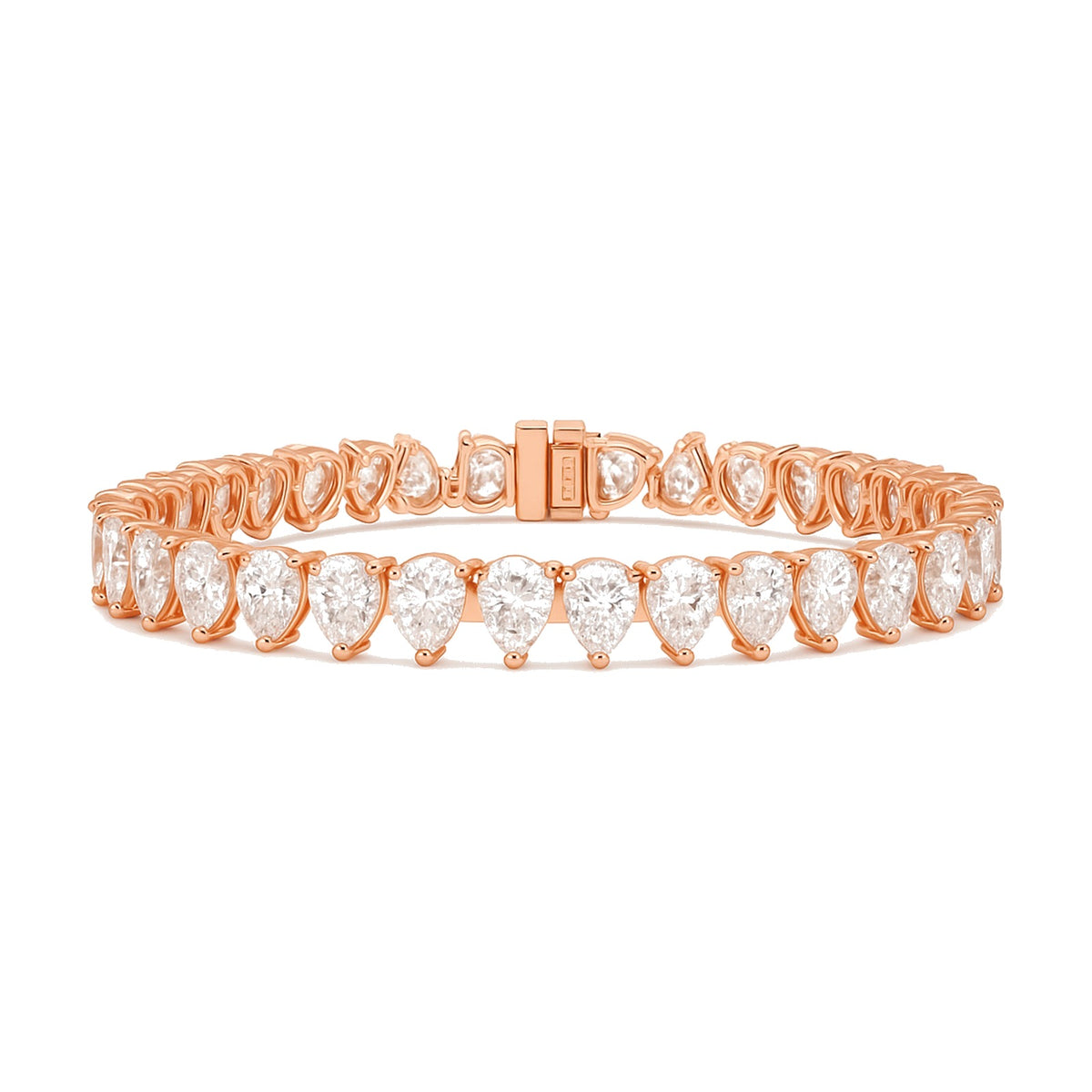 Olivia bracelet in 14K rose gold with a lab-grown diamond