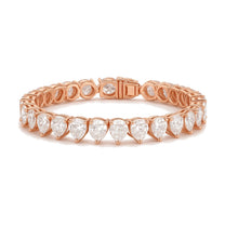 Olivia bracelet in 14K rose gold with a lab-grown diamond