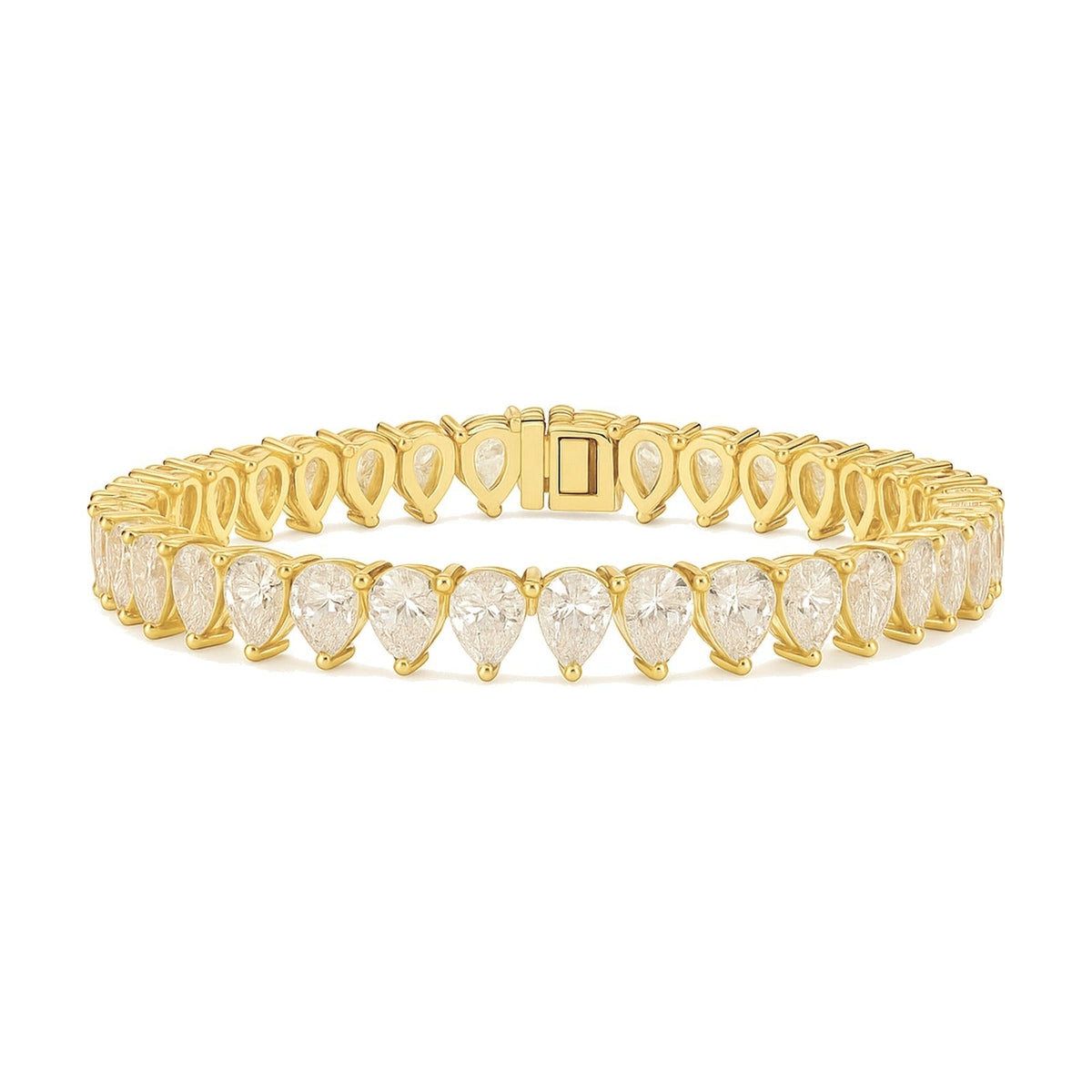 Olivia bracelet in 14K yellow gold with a lab-grown diamond