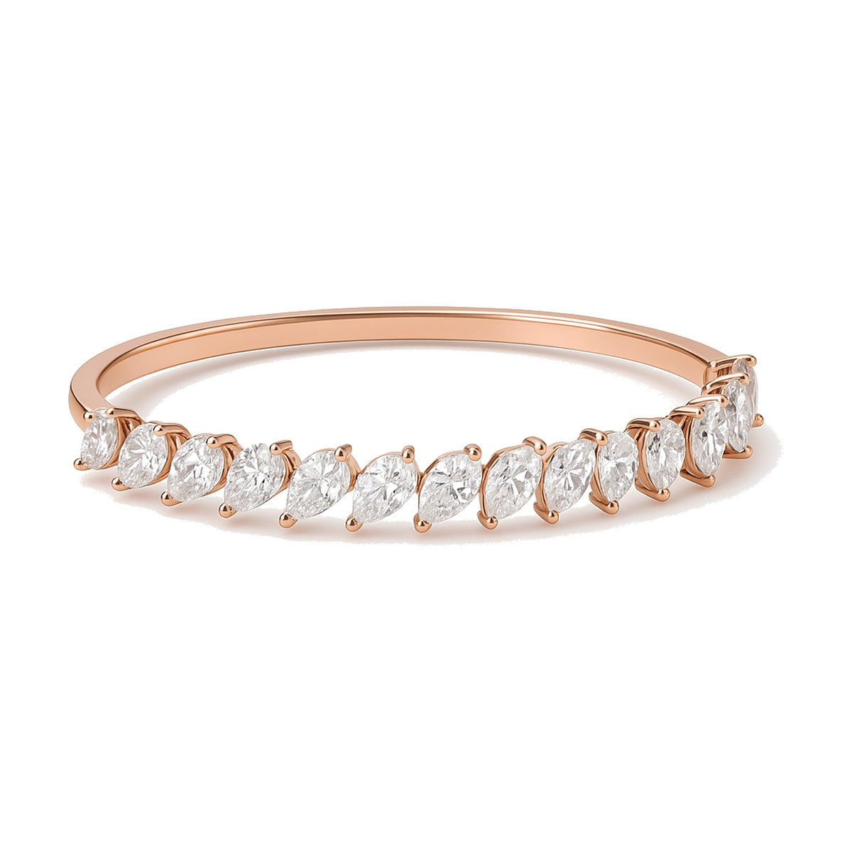 Ondine bracelet in 14K rose gold with a lab-grown diamond