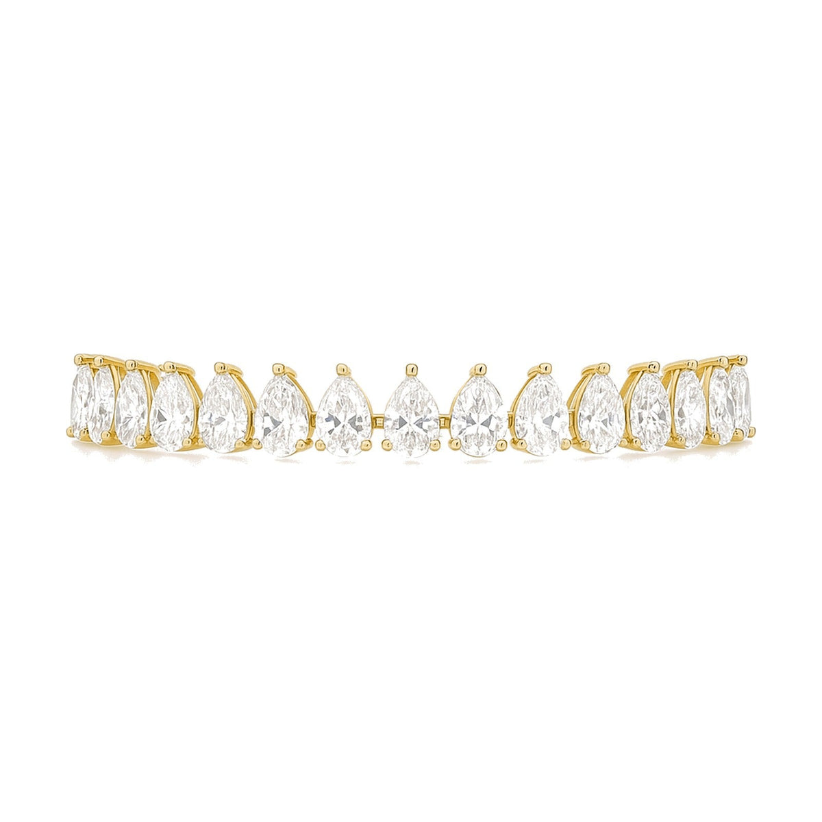 Ondine bracelet in 14K yellow gold with a lab-grown diamond