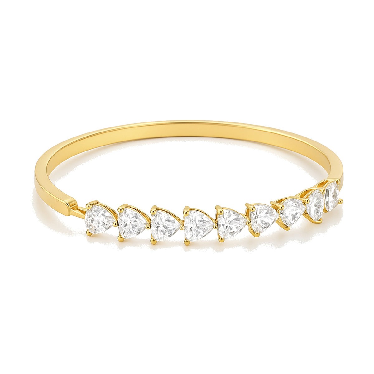 Ondine bracelet in 14K yellow gold with a lab-grown diamond