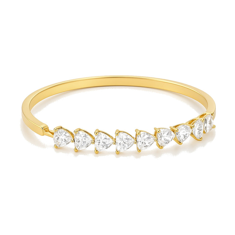 Ondine bracelet in 14K yellow gold with a lab-grown diamond