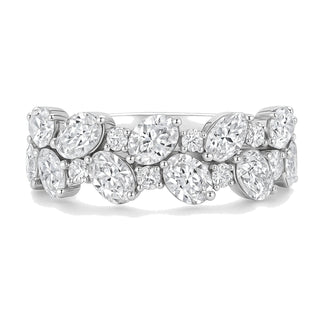 Selene ring in 14K white gold with a lab-grown diamond