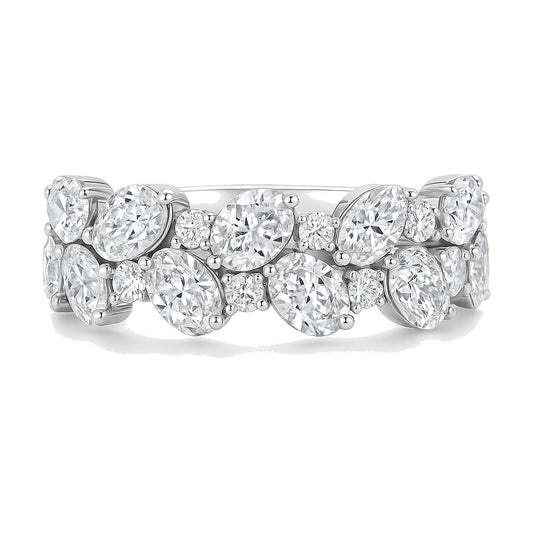 Selene ring in 14K white gold with a lab-grown diamond