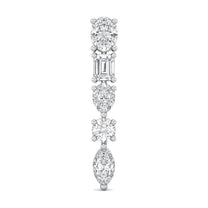 Vanessa earrings in 14K white gold with a lab-grown diamond