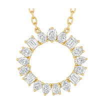 Amara pendant in 14K yellow gold with a lab-grown diamond