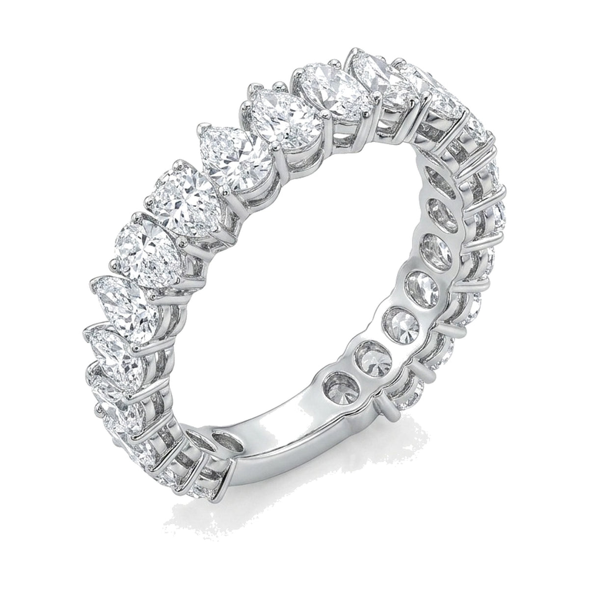 Diana ring in 14K white gold with lab-grown diamonds