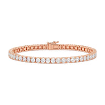 Manon bracelet in 14K rose gold with a lab-grown diamond