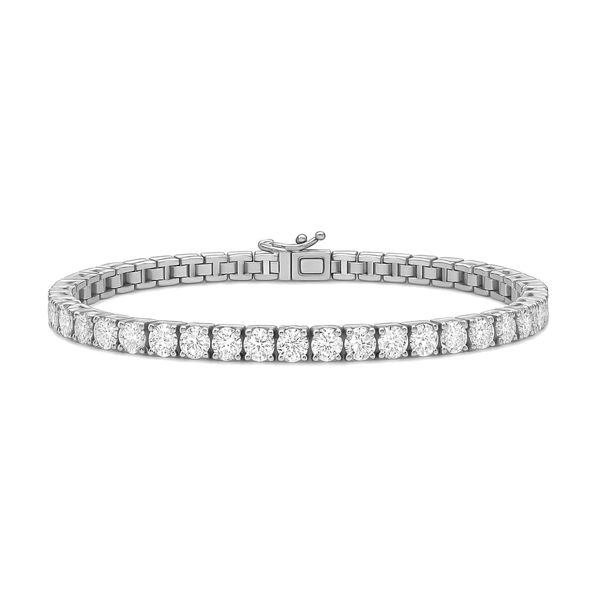 Manon bracelet in 14K white gold with a lab-grown diamond