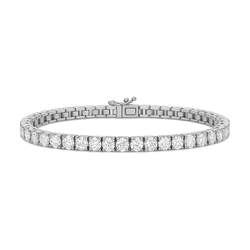 Manon bracelet in 14K white gold with a lab-grown diamond