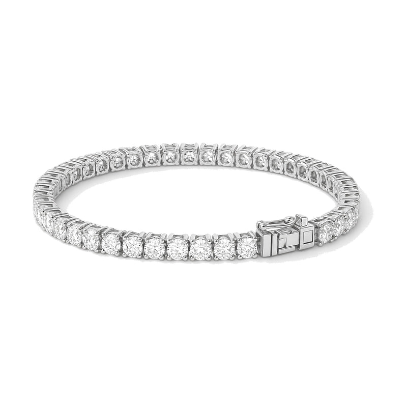 Manon bracelet in 14K white gold with a lab-grown diamond