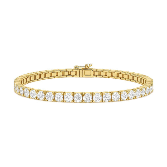 Manon bracelet in 14K yellow gold with a lab-grown diamond
