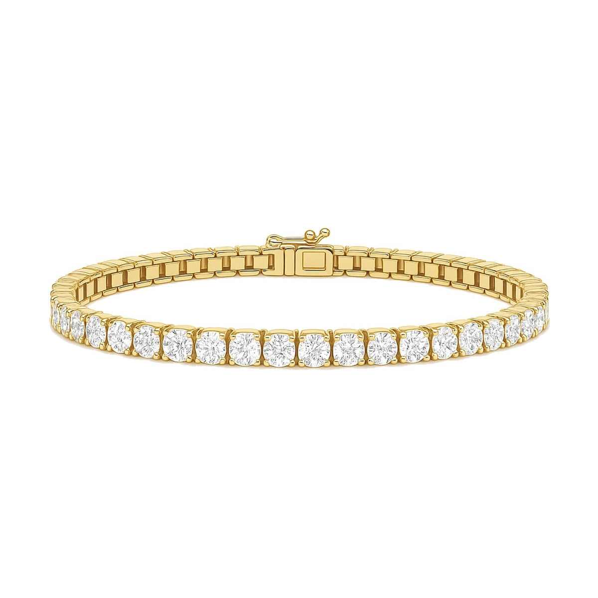 Manon bracelet in 14K yellow gold with a lab-grown diamond