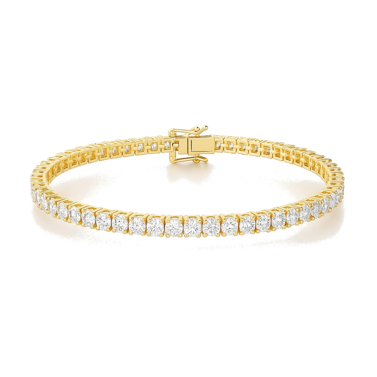 Manon bracelet in 14K yellow gold with a lab-grown diamond