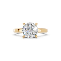 Celia ring in 14K yellow gold with a round-cut lab-grown diamond