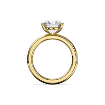 Chloe ring in 14K yellow gold with a round-cut lab-grown diamond