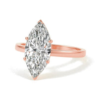 Constance ring in 14K rose gold with a lab-grown diamond