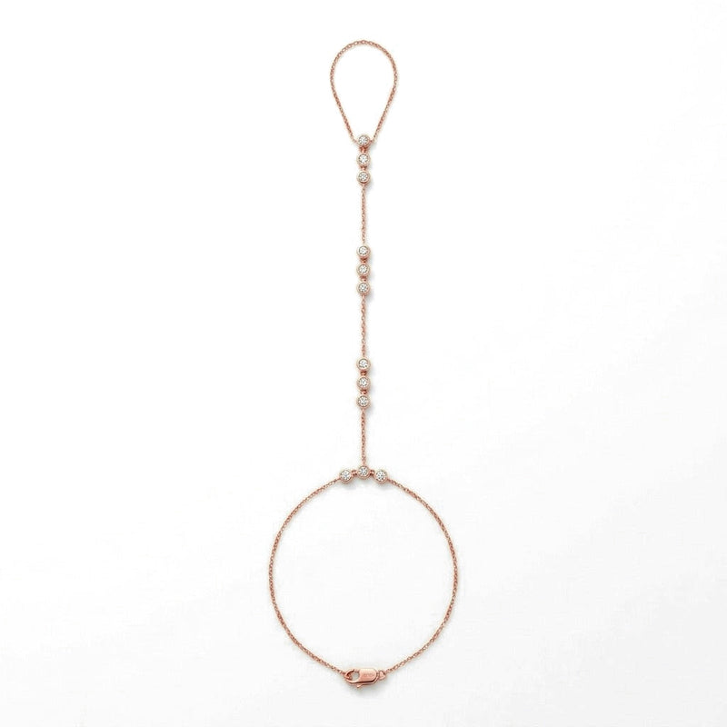Fabienne bracelet in 14K rose gold with a lab-grown diamond