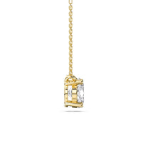 Gabrielle necklace in 14K yellow gold with an oval-cut lab-grown diamond