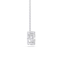 Helena necklace in 14K white gold with a pear-cut lab-grown diamond
