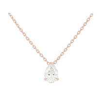 Honorine pear-cut necklace